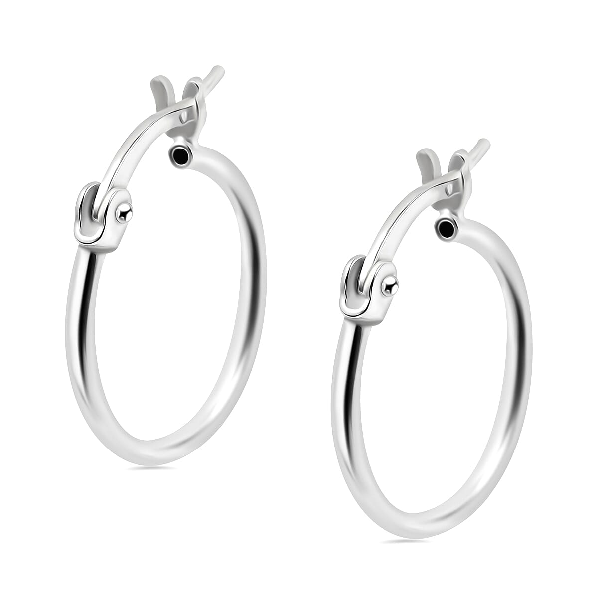 Biggest Close Out - Set of 3 Simulated Diamond Earrings (With Push Back - Clasp) in Sterling Silver