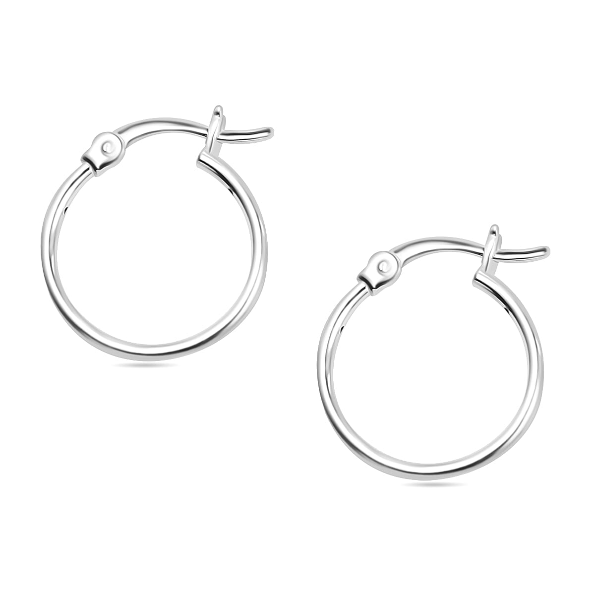 Biggest Close Out - Set of 3 Simulated Diamond Earrings (With Push Back - Clasp) in Sterling Silver
