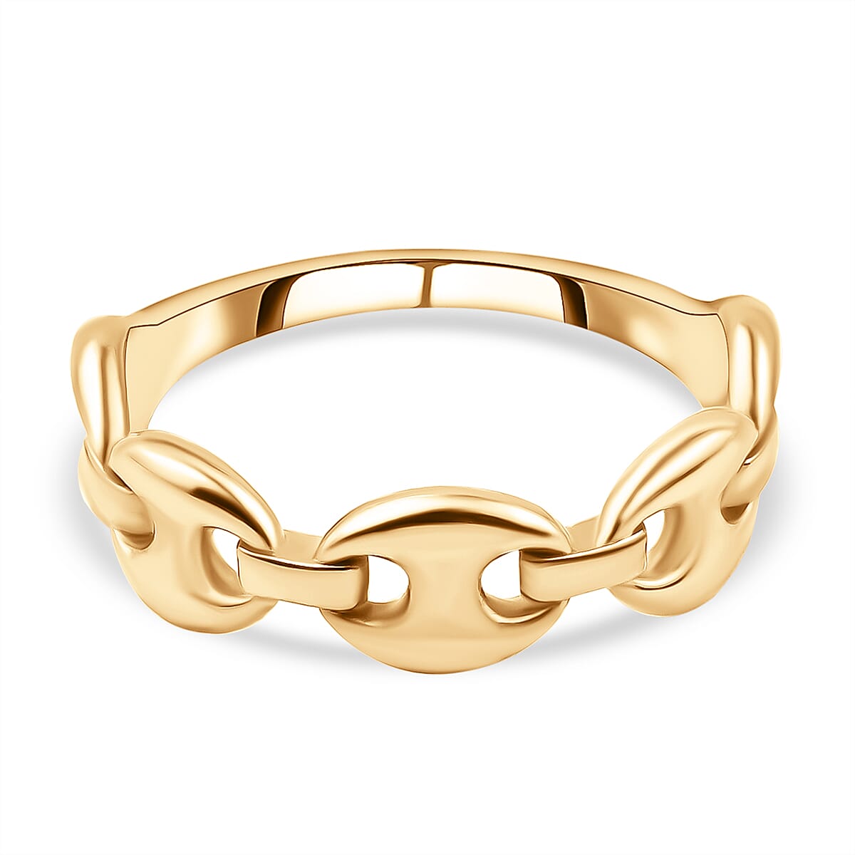 Biggest Designer Inspired - 9K Yellow Gold Mariner Link Ring