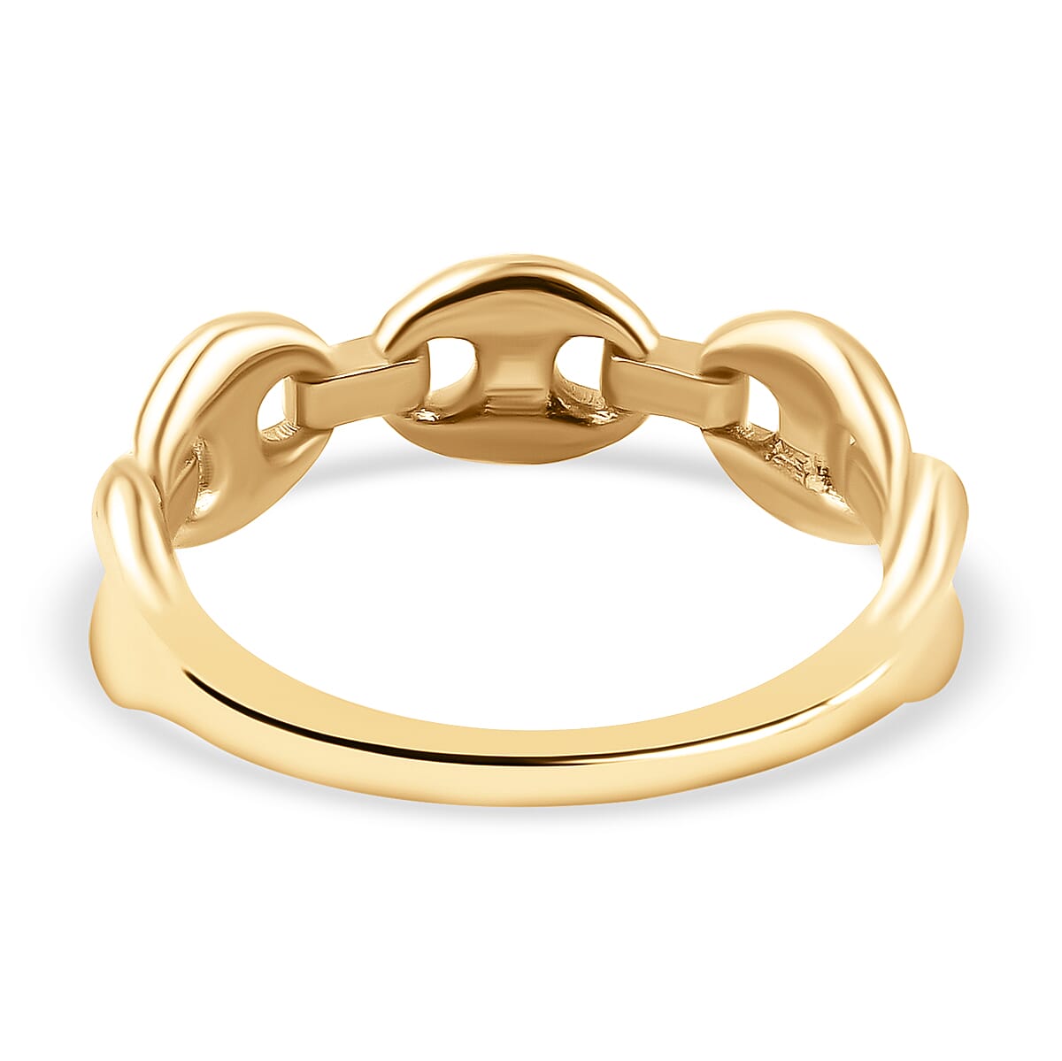 Biggest Designer Inspired - 9K Yellow Gold Mariner Link Ring