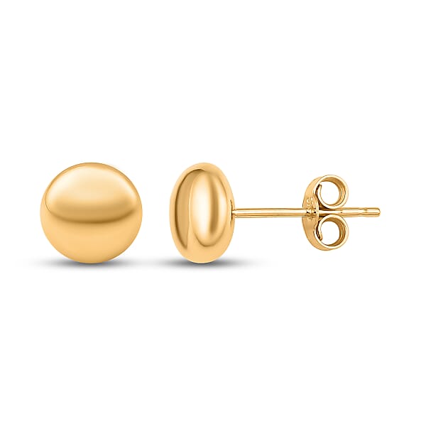 Vicenza Collection- 9K Yellow Gold Stud Earrings - 8728843 - TJC