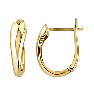 Designer Closeout - 9K Yellow Gold Hoop Earrings