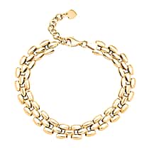 9K Yellow Gold Bracelet in Panther Chain Link Design Size 8, Gold Wt. 4.64 Gms