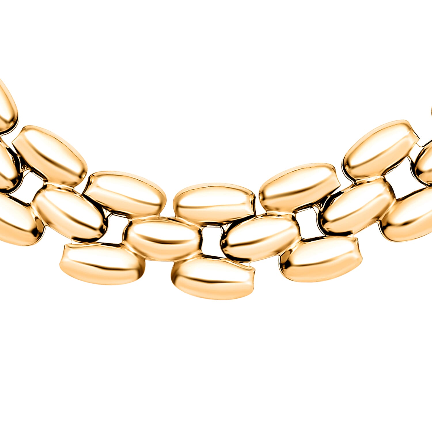 Hatton Garden Close Out Deal- 9K Yellow Gold Panther Bracelet with Lobster Clasp (Size - 7 with 0.5 Inch Extender), Gold Wt. 4.64 Gms