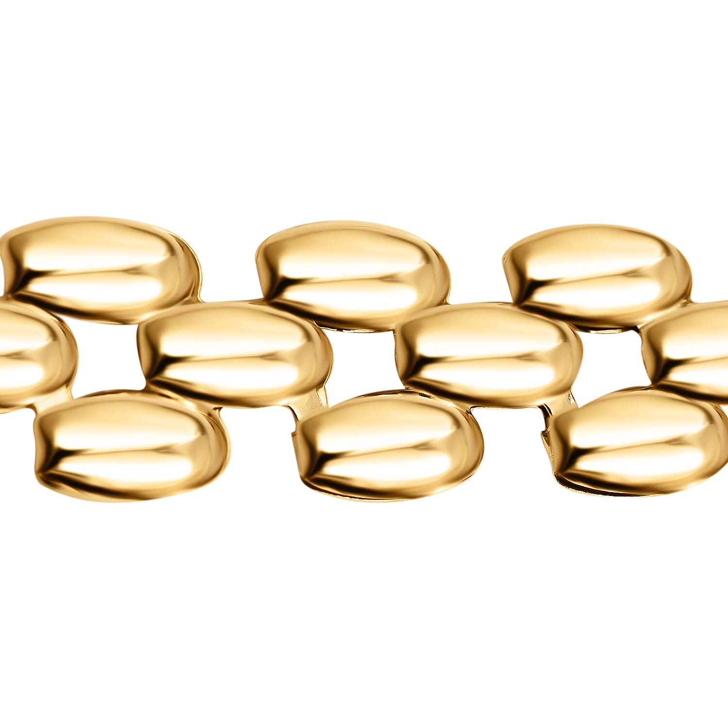 Hatton Garden Close Out Deal- 9K Yellow Gold Panther Bracelet with Lobster Clasp (Size - 7 with 0.5 Inch Extender), Gold Wt. 4.64 Gms