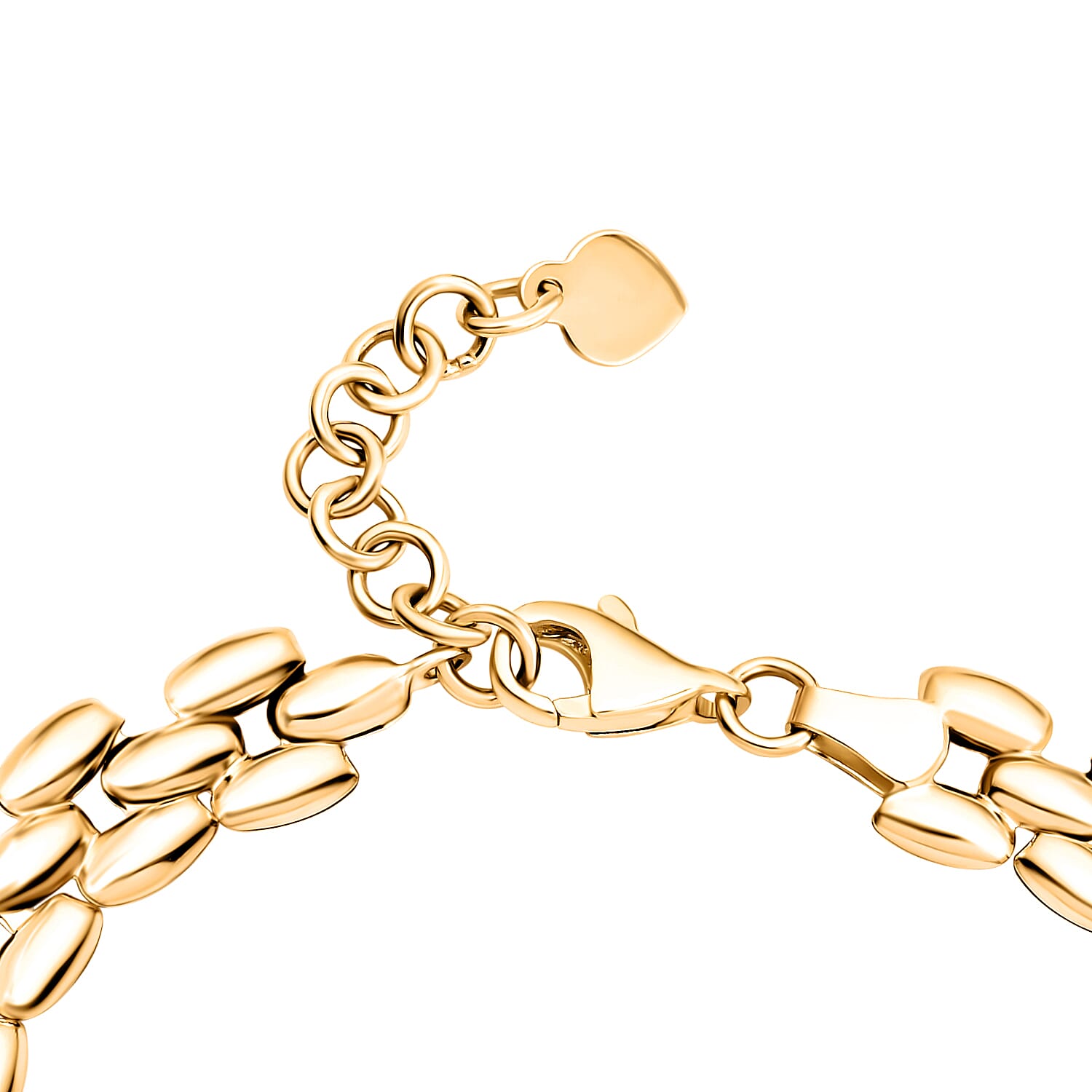 Hatton Garden Close Out Deal- 9K Yellow Gold Panther Bracelet with Lobster Clasp (Size - 7 with 0.5 Inch Extender), Gold Wt. 4.64 Gms