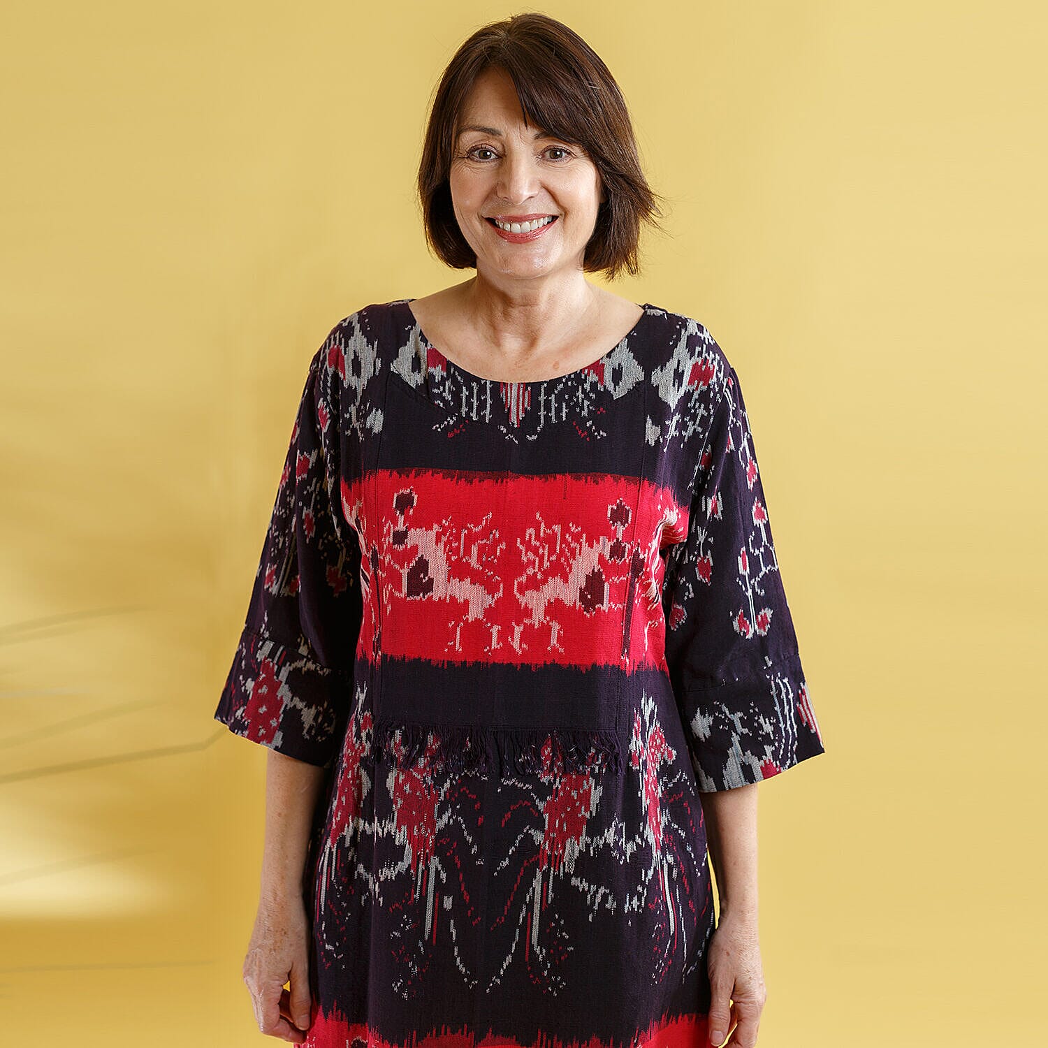 Bali Collection - Casual Dress - Navy and Red Bali Collection - Casual Dress - Navy and Red