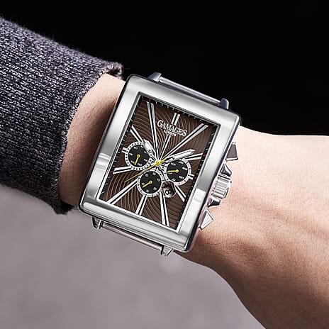 Gamages Of London Exclusive Automatic Movement Silver Colour Case Water Resistant Watch with Silver Colour Mesh Bracelet