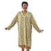 Viscose Floral Pattern Lougewear Dress - Yellow