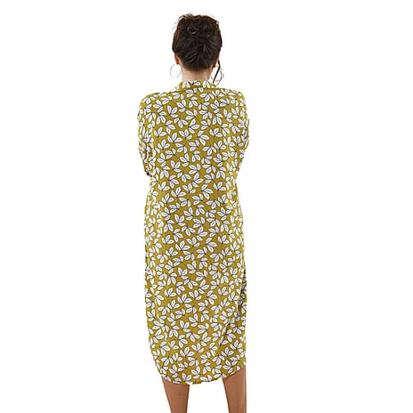 100% Viscose Floral Pattern Loungewear (Size 8-22) - Yellow