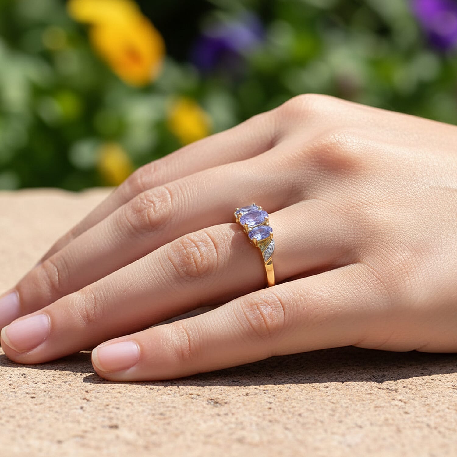 Tanzanite Ring in Sterling Silver
