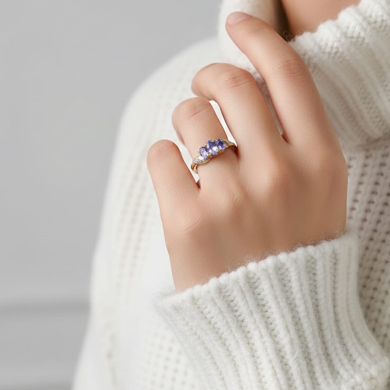 Tanzanite Ring in Sterling Silver