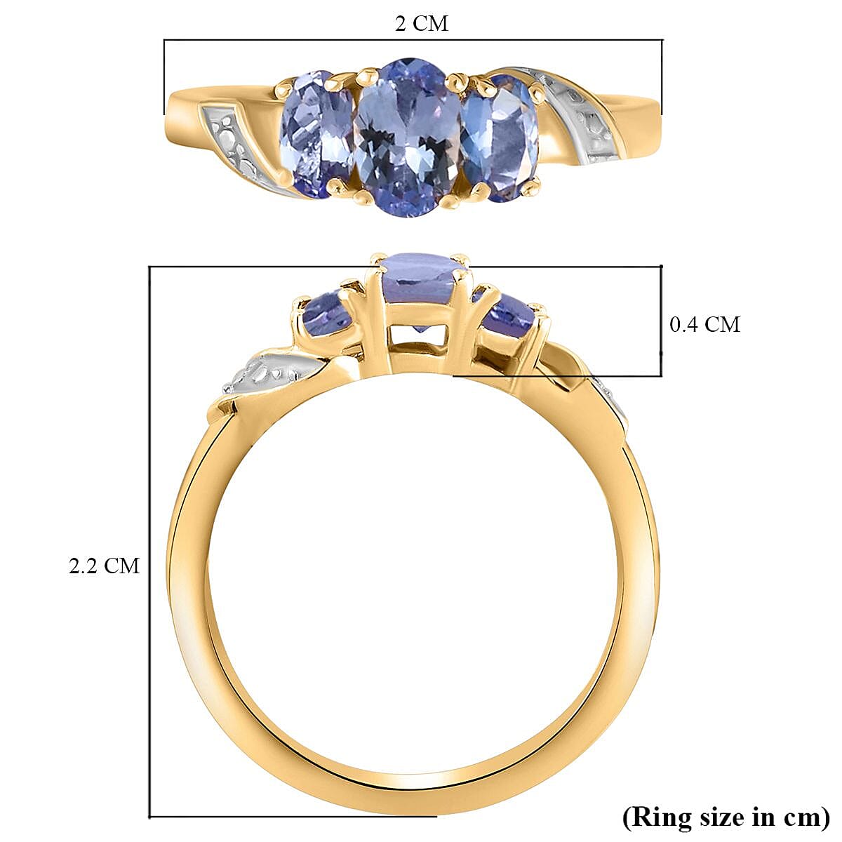 Tanzanite Ring in Sterling Silver