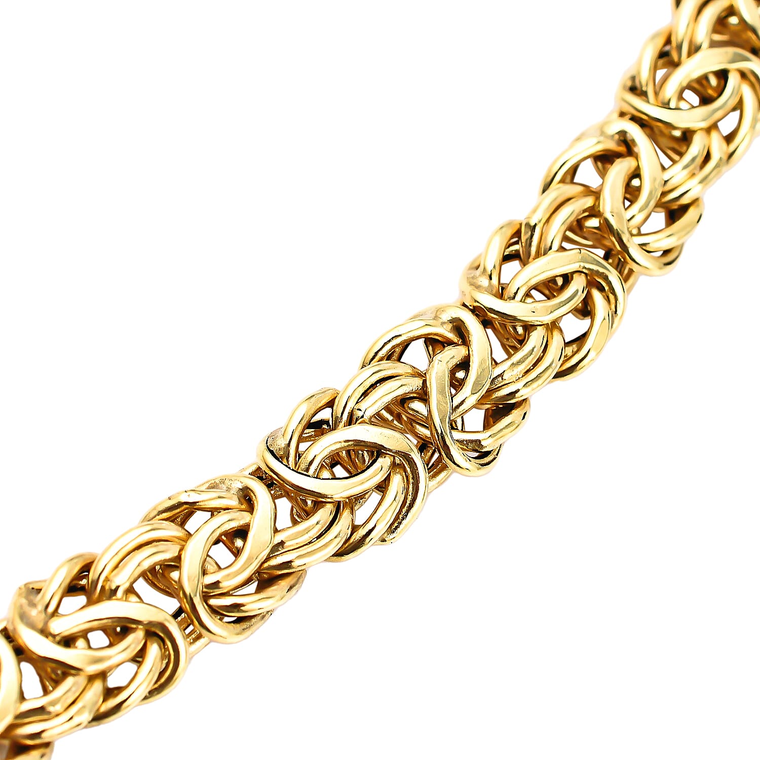 Maestro Collection - 9K Yellow Gold Byzantine Necklace (Size - 20) With Senorita Clasp, Gold Wt. 13.05 Gms