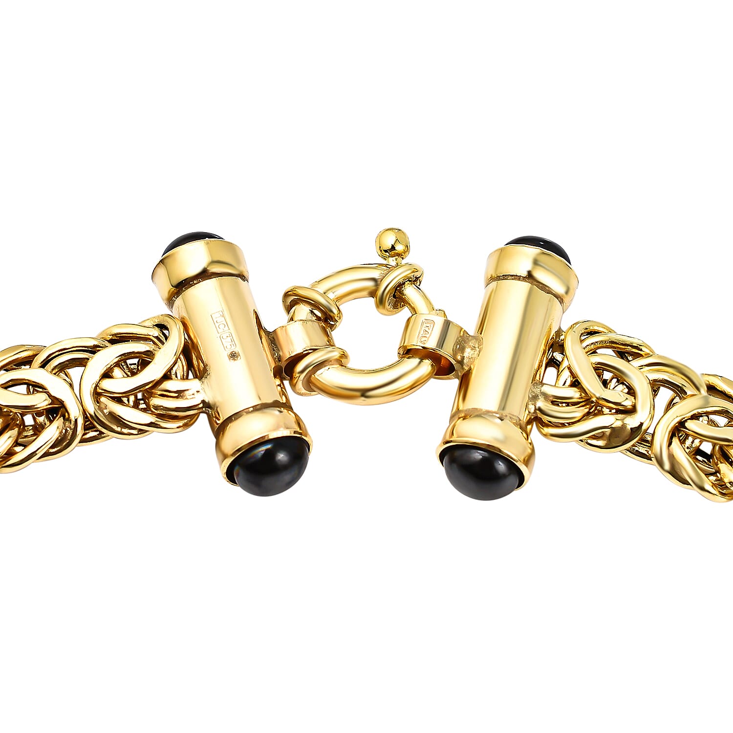 Maestro Collection - 9K Yellow Gold Byzantine Necklace (Size - 20) With Senorita Clasp, Gold Wt. 13.05 Gms