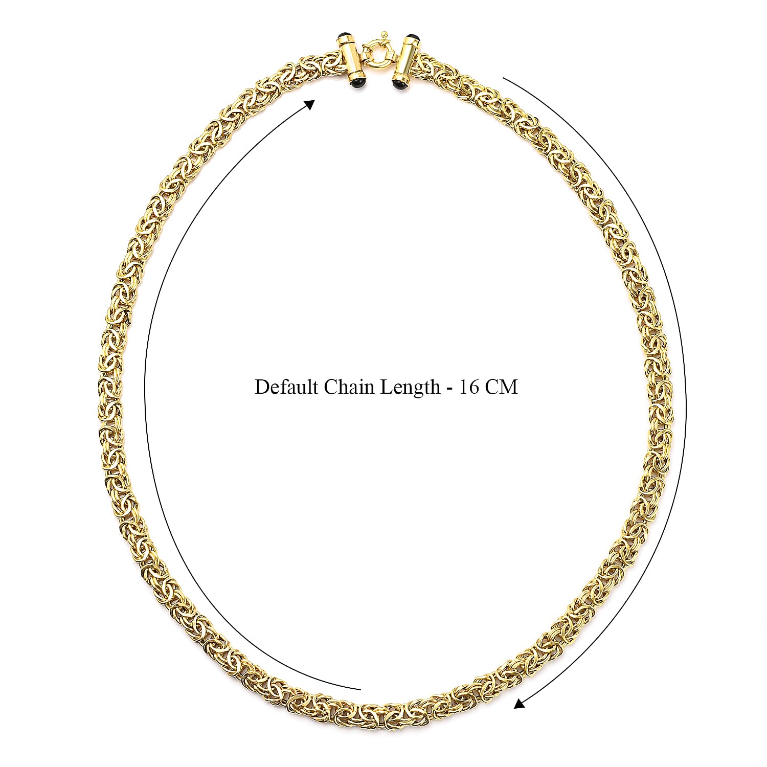 Maestro Collection - 9K Yellow Gold Byzantine Necklace (Size - 20) With Senorita Clasp, Gold Wt. 13.05 Gms