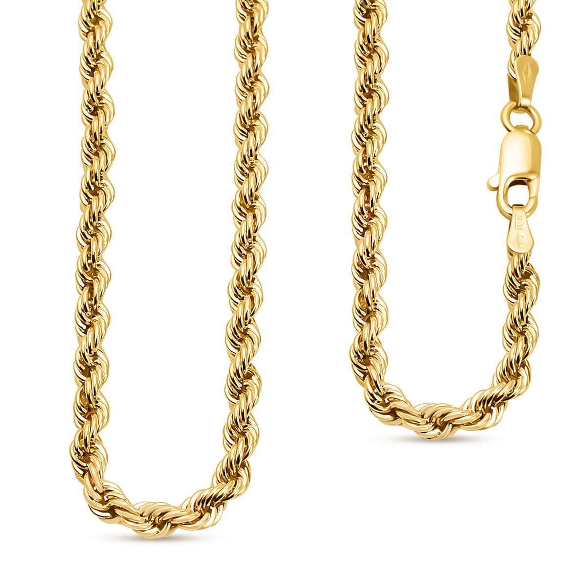 Mega Gold Offer - Italian Made Close Out Deal - 9K Yellow Gold Rope Necklace (Size - 20) With Lobster Clasp, Gold Wt. 6.70 Gms