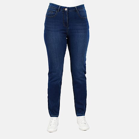 TAMSY - Angelina Straight Fit Jeans (Size 20) - Indigo