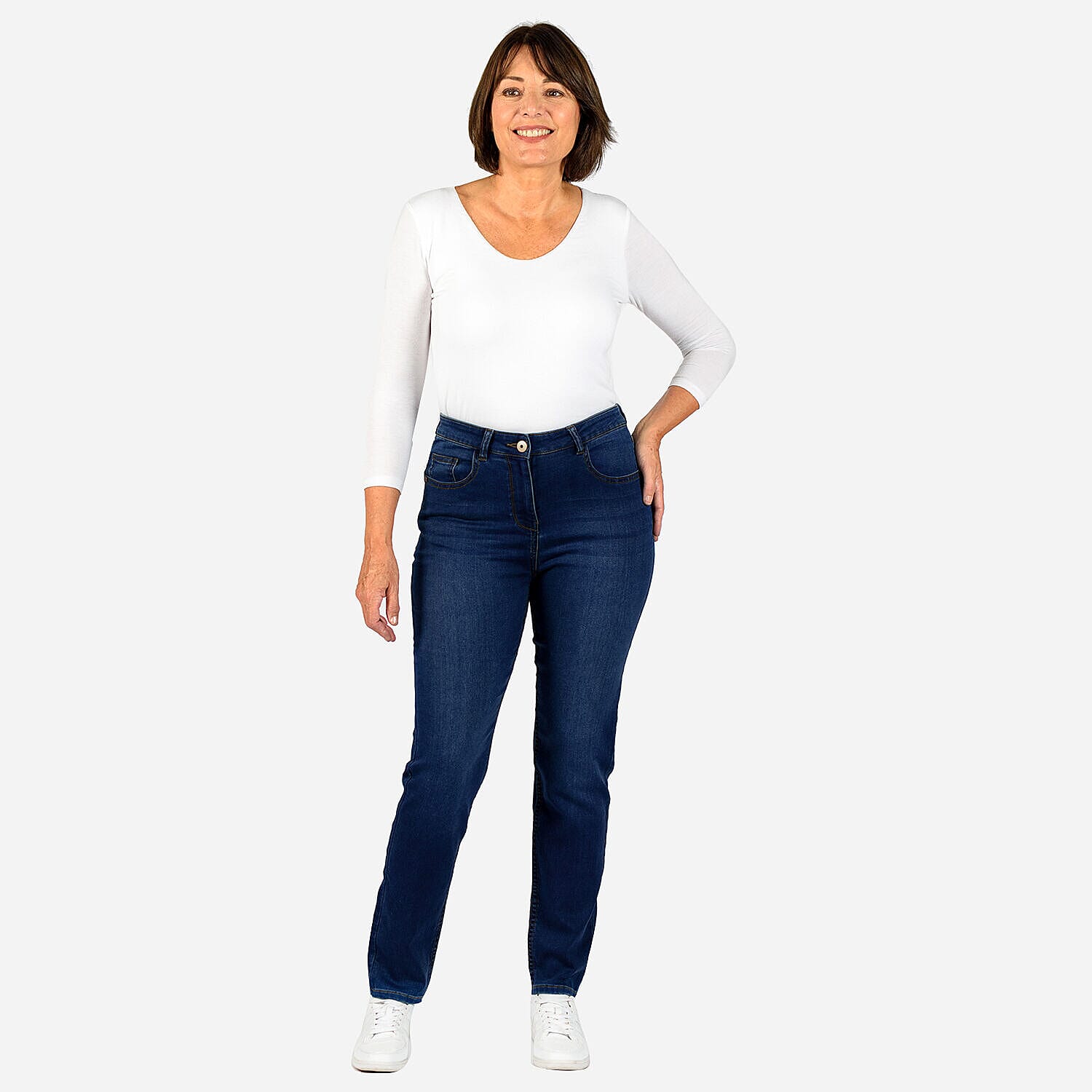 TAMSY - Angelina Straight Fit Jeans (Size 20) - Indigo