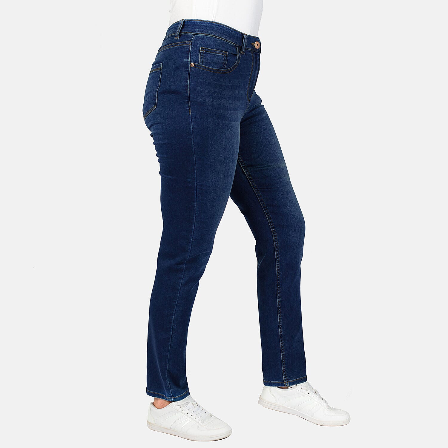 TAMSY - Angelina Relaxed Stretch Jean (Size 16) - Indigo
