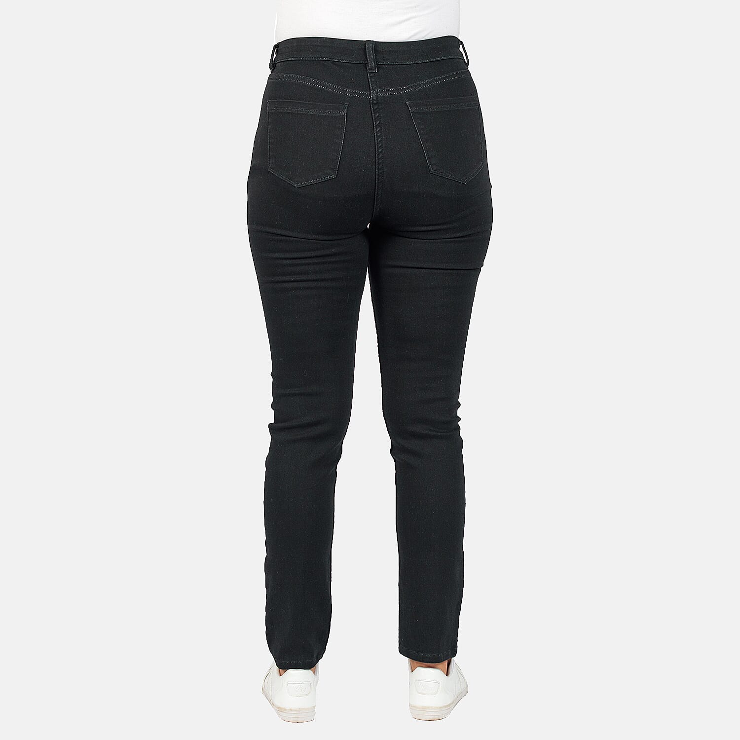 TAMSY - Angelina Straight Fit Jeans (Size 14) - Black