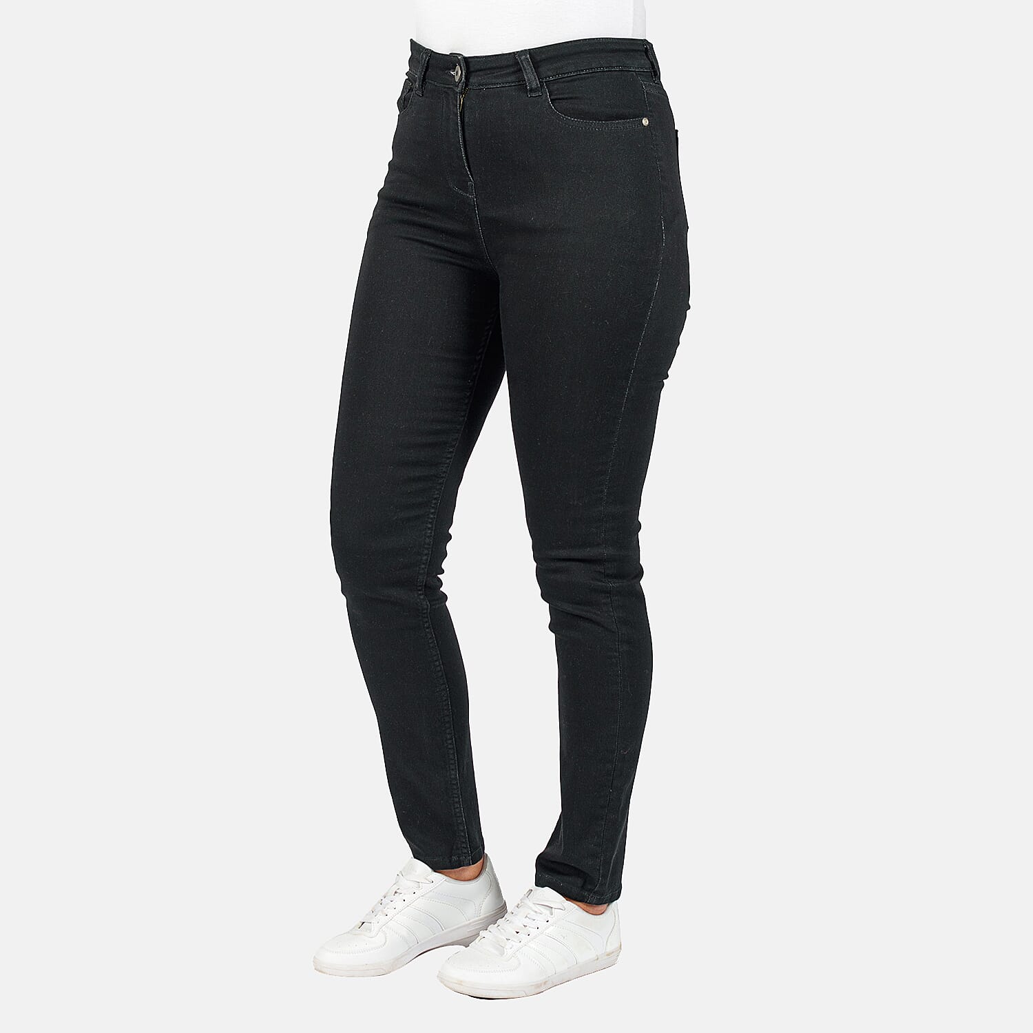 TAMSY - Angelina Straight Fit Jeans (Size 14) - Black