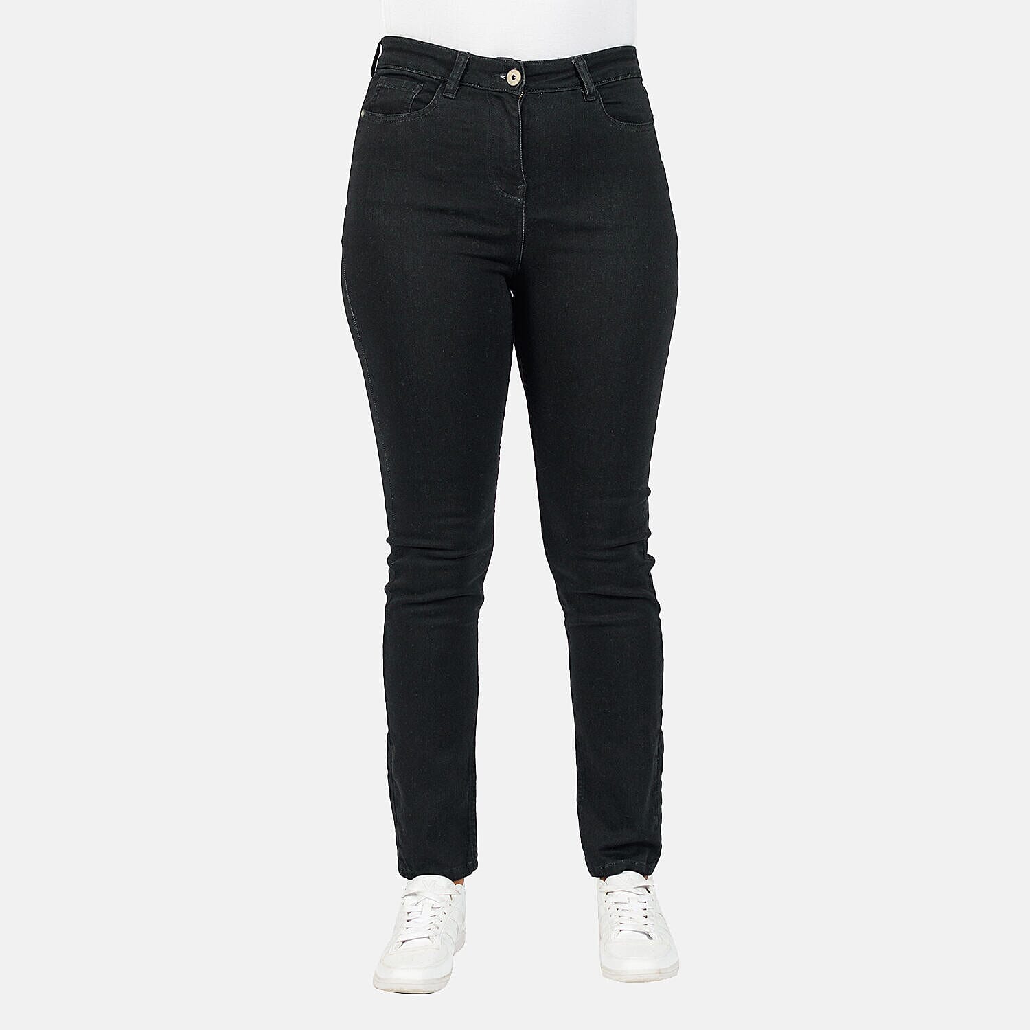 TAMSY - Angelina Straight Fit Jeans (Size 18) - Black