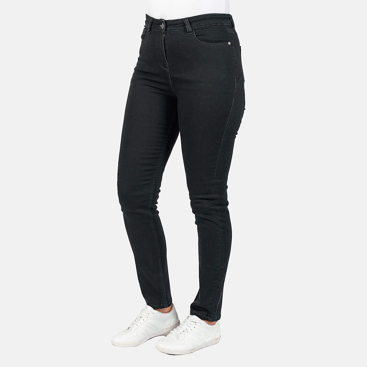 TAMSY - Angelina Straight Fit Jeans (Size 18) - Black