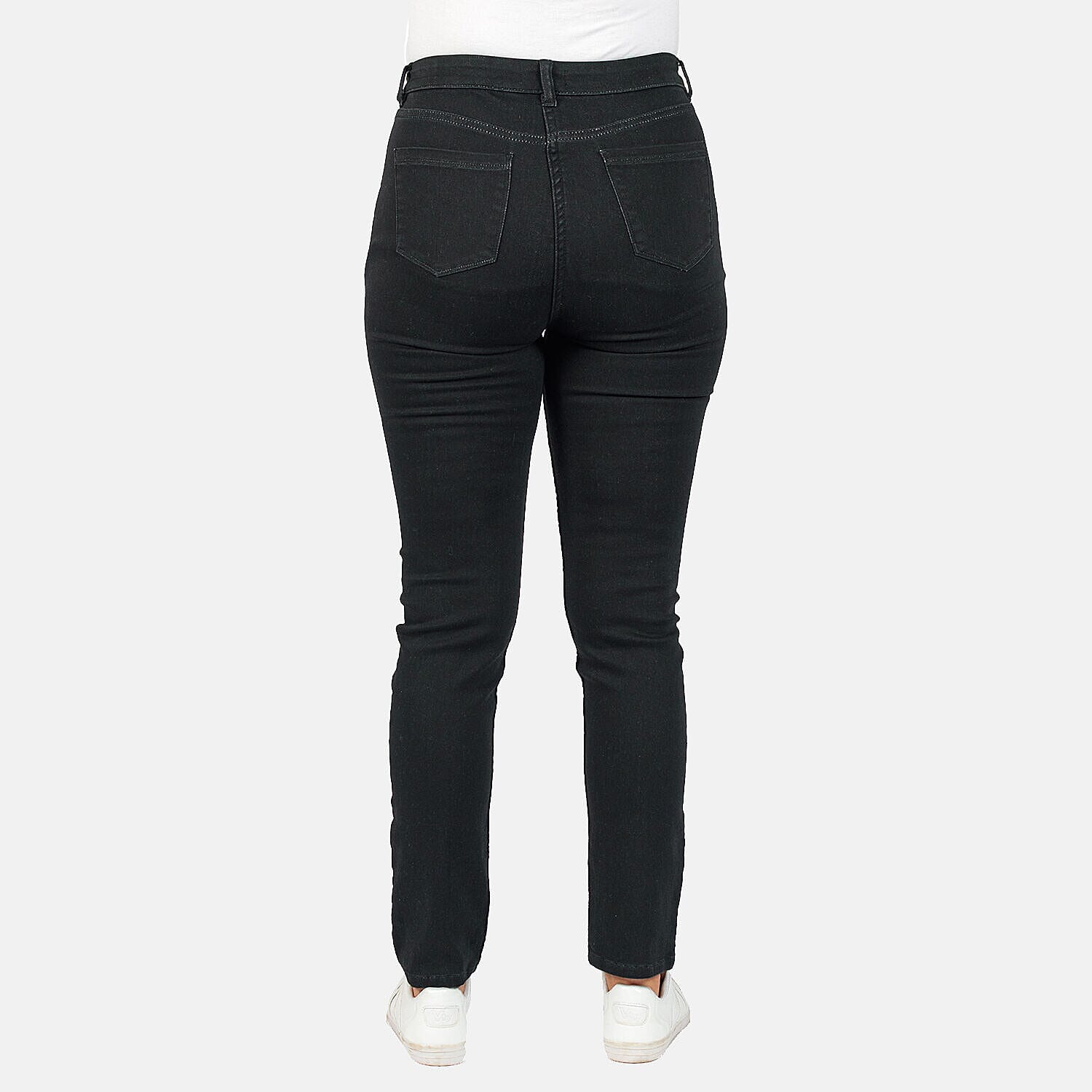 Angelina Relaxed Skinny Stretch Jean (Size 10) - Black Angelina Relaxed Skinny Stretch Jean (Size 10) - Black