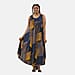TAMSY Viscose Printed Maxi Dress - Navy