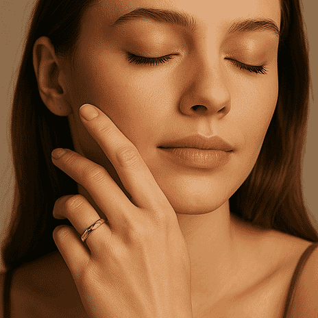 Vicenza Collection - 9K Yellow Gold Diamond Cut Stackable Band Ring