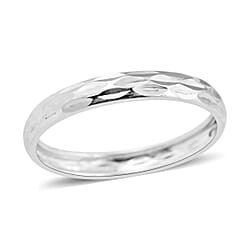 Vicenza Collection - 9K Gold Diamond Cut Stackable Band Ring