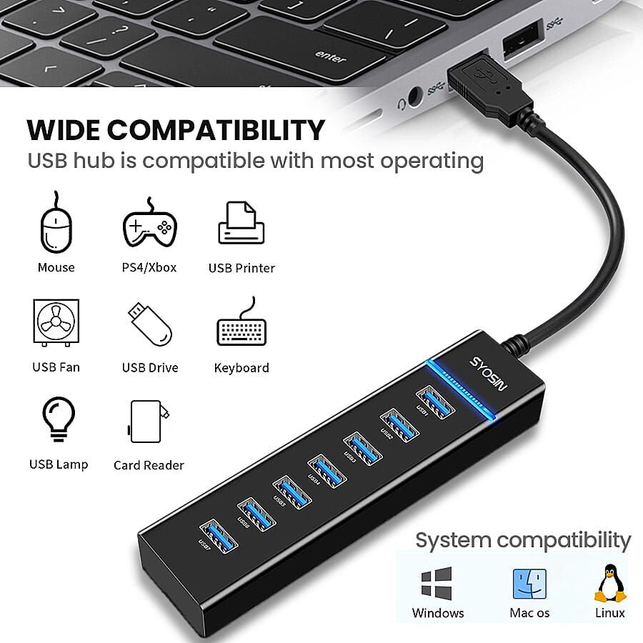 New Arrival 7 Ports USB Hub Expansion