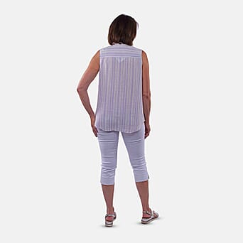 https://tjcuk.sirv.com/Products/87/3/8732578/TAMSY-Sleeveless-Button-Through-Stripe-Pattern-Shirt-(Size-12)-Purple_8732578_1.jpg?w=342&h=342