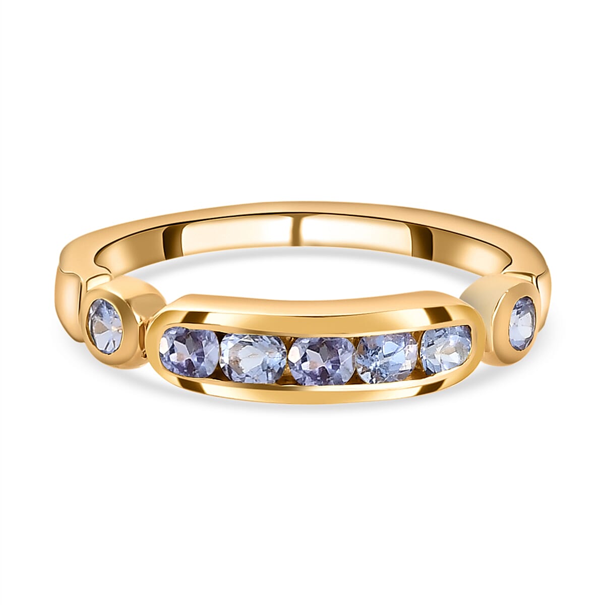 Tanzanite Ring in 14K Gold Overlay Sterling Silver
