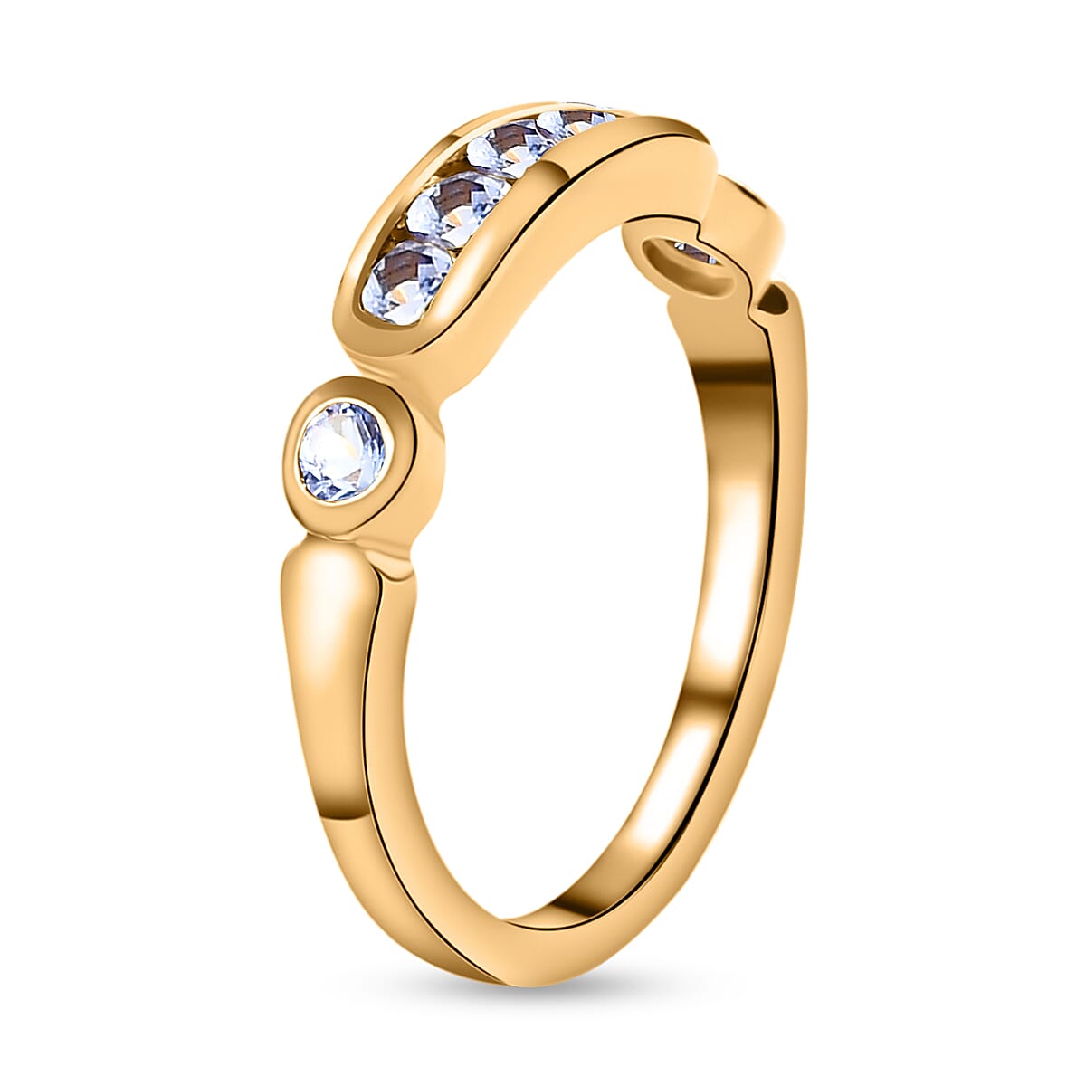 Tanzanite Ring in 14K Gold Overlay Sterling Silver