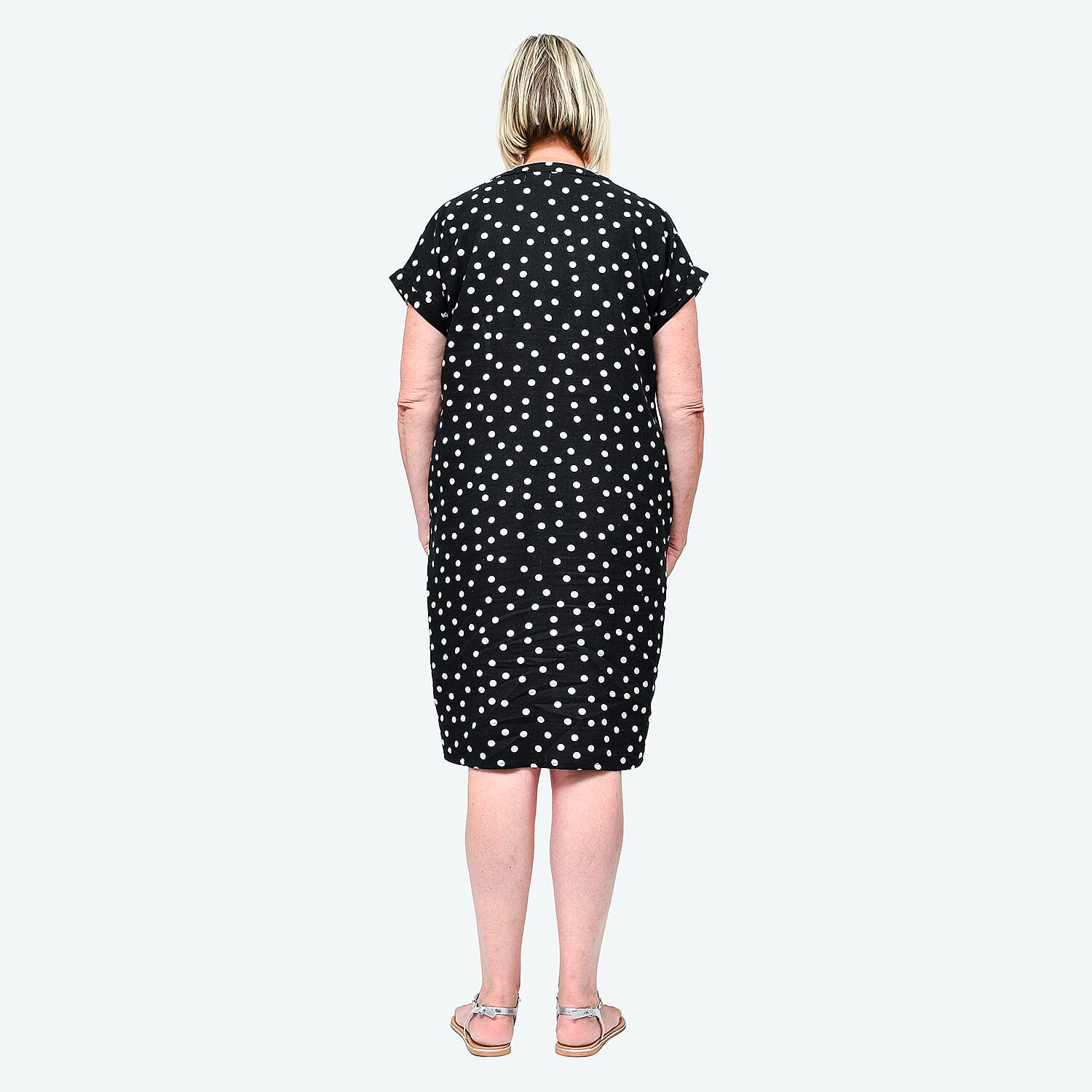 Tamsy Linen Rich Dress With Pockets