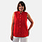 Tamsy Linen Blouse - Red