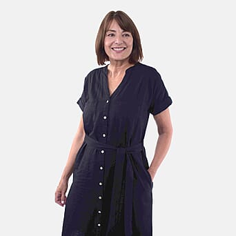 https://tjcuk.sirv.com/Products/87/3/8733013/Tamsy-Linen-Blend-Belted-Dress-(Size-M12-14)-Black_8733013_3.jpg?w=342&h=342