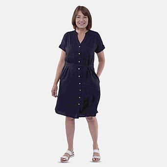 https://tjcuk.sirv.com/Products/87/3/8733014/Tamsy-Linen-Blend-Belted-Dress-(Size-S8-10)-Black_8733014.jpg?w=342&h=342