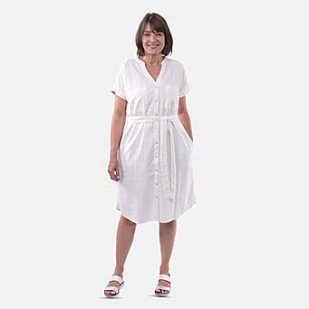 https://tjcuk.sirv.com/Products/87/3/8733017/Tamsy-Linen-Blend-Belted-Dress-(Size-L16-18)-White_8733017.jpg?w=342&h=342