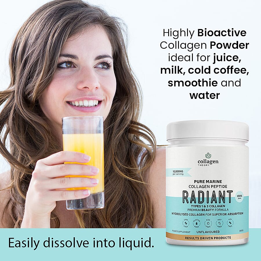 Collagen Theory- Radiant Pure Premium Marine Collagen Powder - 300g