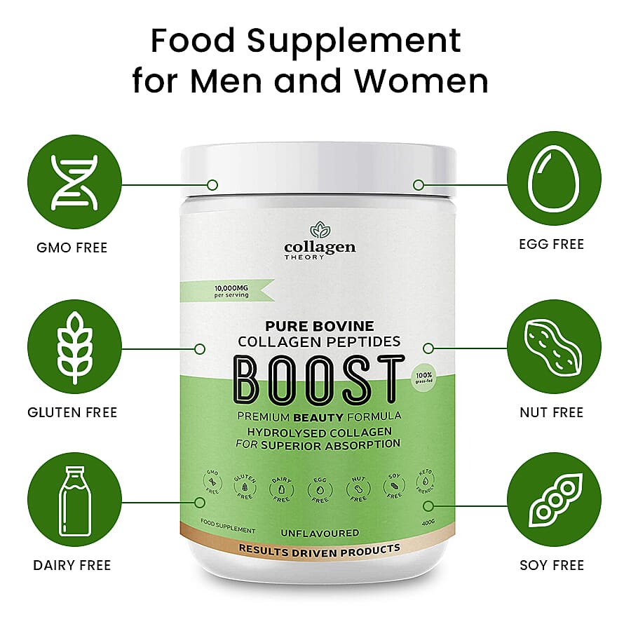 Collagen Theory: Boost Pure Bovine Collagen Peptide - 400g