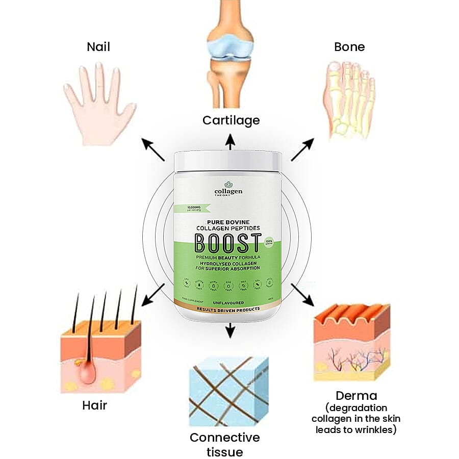 Collagen Theory: Boost Pure Bovine Collagen Peptide - 400g