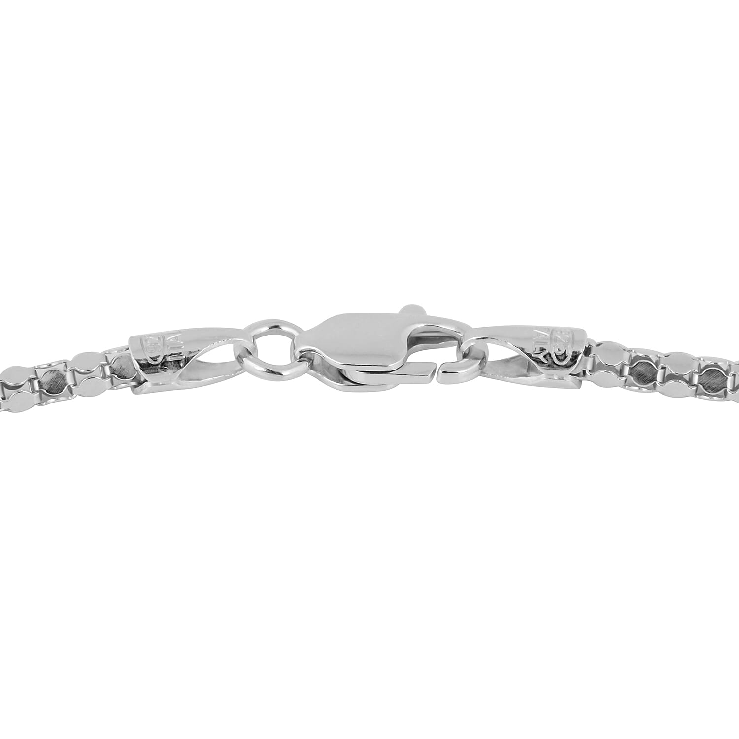 NY Close Out Deal -  Rhodium Overlay Sterling Silver Coryana Chain (Size - 20) with Lobster Clasp, Silver Wt. 6.80 Gms