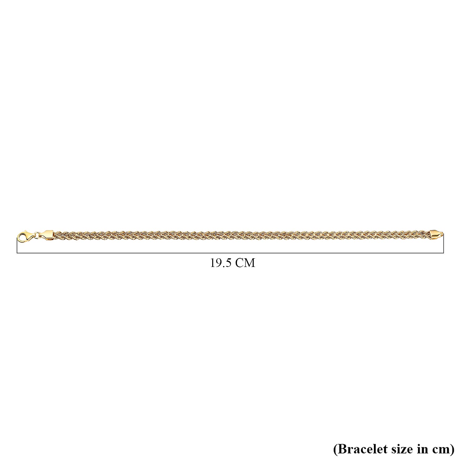 Maestro Collecton - 9K Yellow Gold Double Rope Bracelet (Size - 7.5)