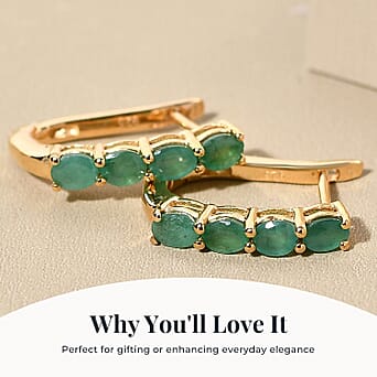 https://tjcuk.sirv.com/Products/87/5/8753265/Emerald-May-Birthstone-Hoop-Earrings-in-Sterling-Silver-with-18K-Verme_8753265_2.jpg?w=342&h=342