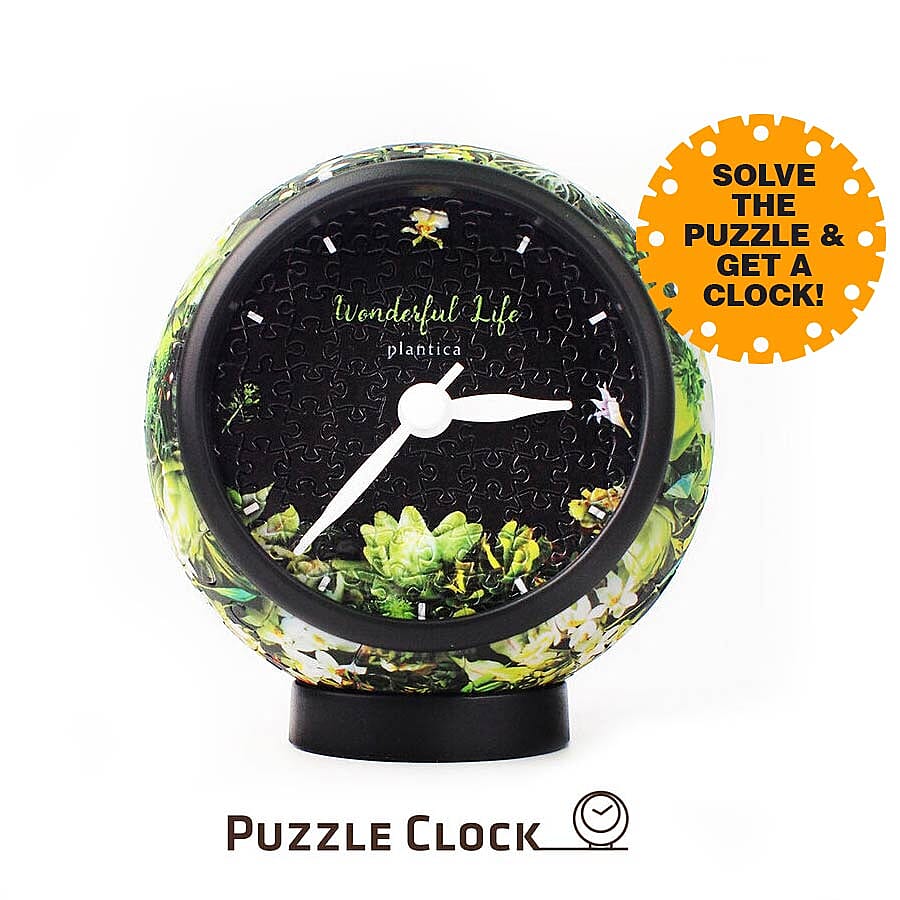 Pintoo Elegant Notation 3D Puzzle Clock with 145 Puzzle Pieces (Size 10x10x10.5cm)