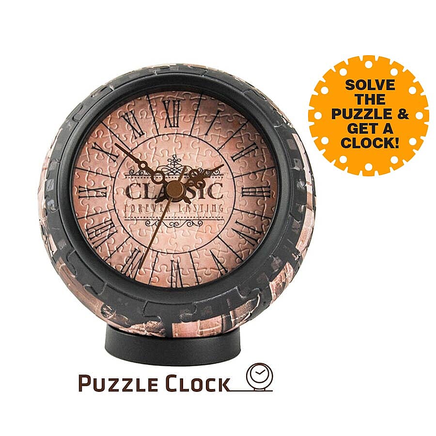 Pintoo Forever Lasting 3D Puzzle Clock with 145 Puzzle Pieces (Size 10x10x10.5cm)