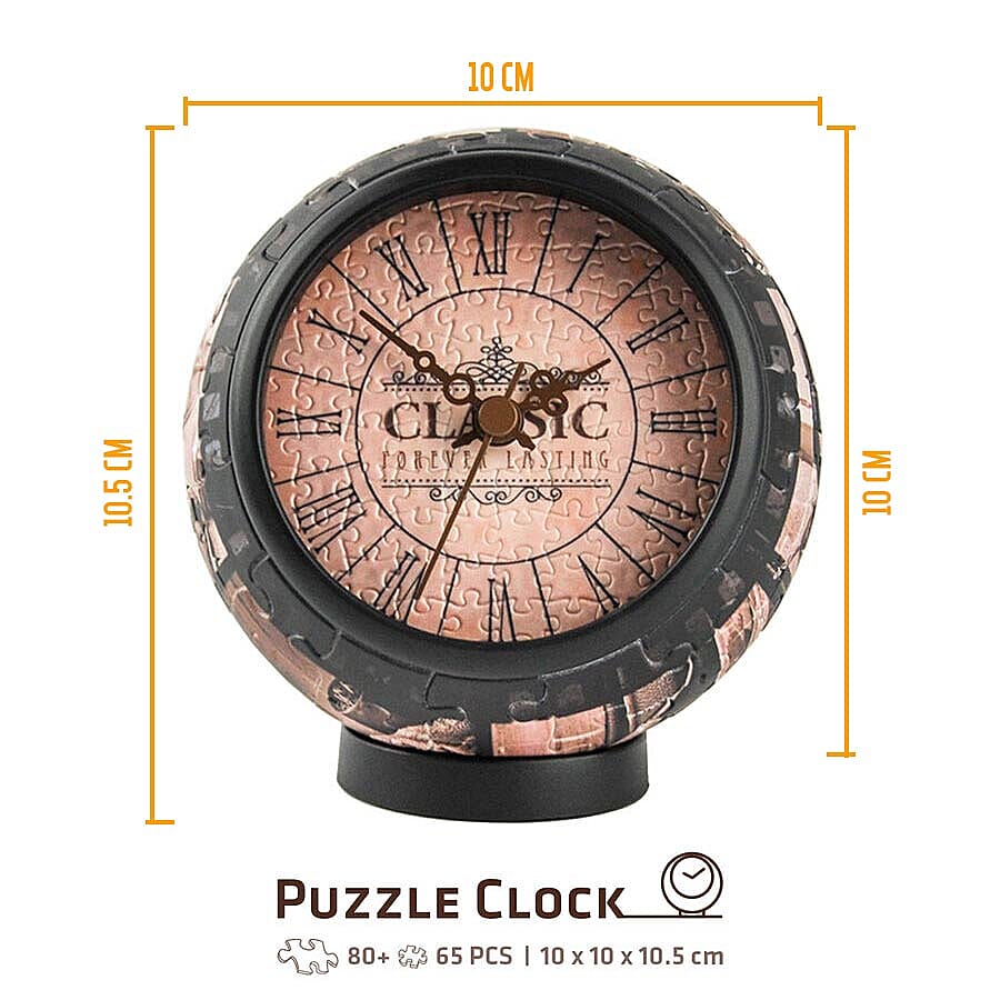 Pintoo Forever Lasting 3D Puzzle Clock with 145 Puzzle Pieces (Size 10x10x10.5cm)